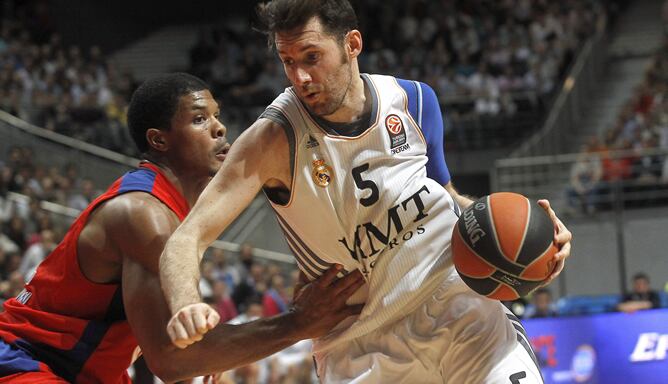 Rudy fue el mejor jugador del Madrid en la victoria frente al CSKA de Messina