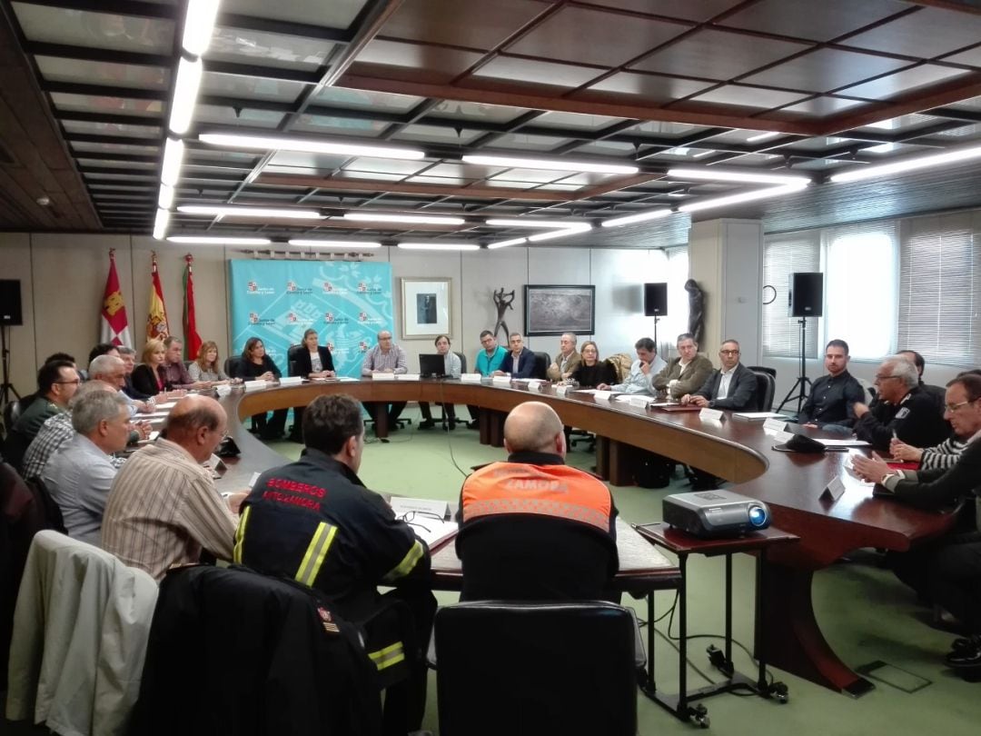 Reunión en la Delegación Territorial de la Junta de Castilla y León sobre la vialidad invernal
