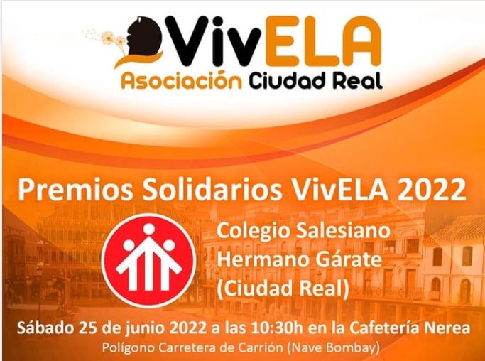 Premios Solidarios VívELA 2022 que se entregarán en Ciudad Real este sábado