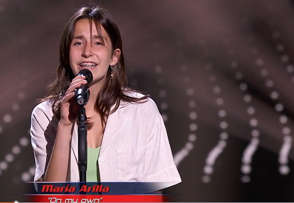 María Arilla en un momento de su participación en La Voz Kids