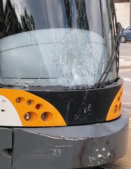 Tranvía siniestrado