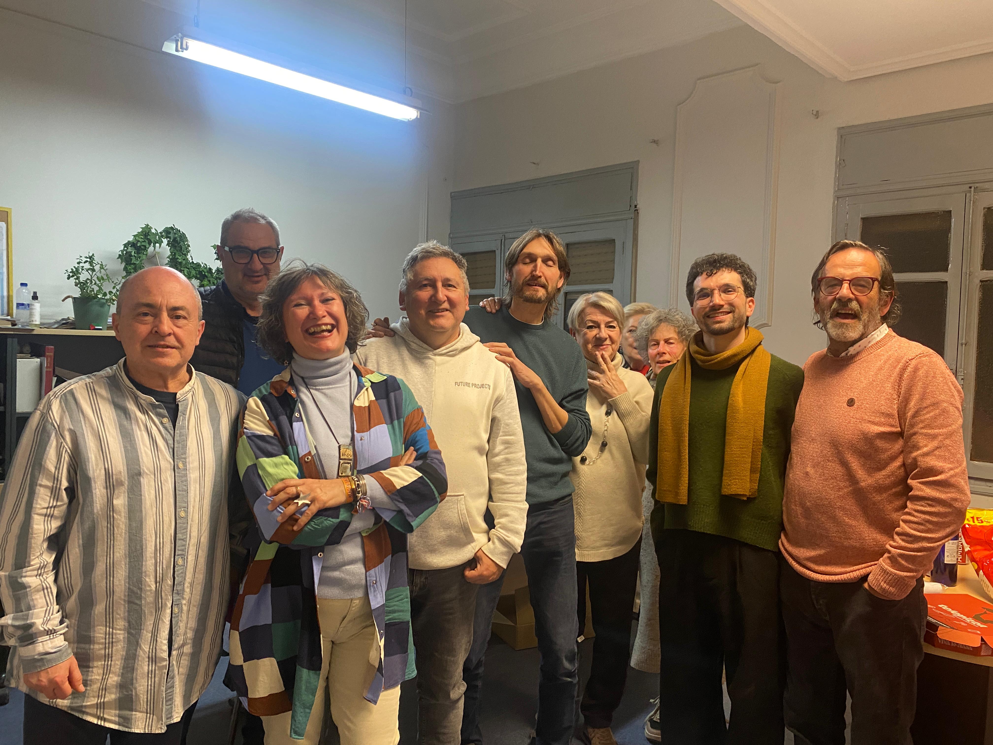 Noche electoral en la sede de CHA en Teruel