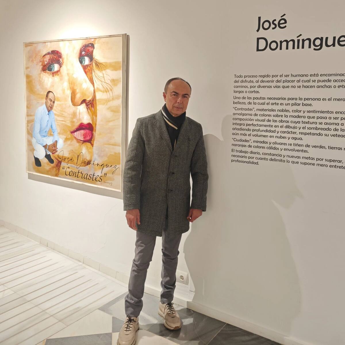 José Domínguez, pintor jiennense, sobre su nueva obra: “No hay que estancarse en un mismo terreno”