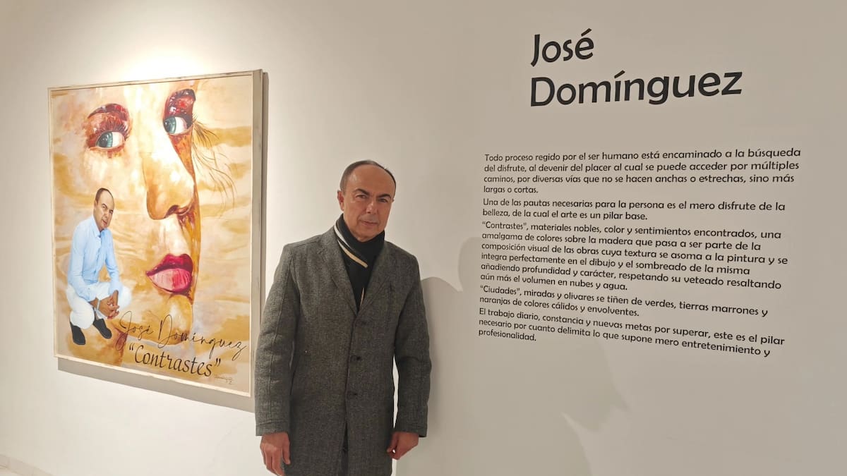 Entrevista al pintor jiennense José Domínguez sobre su nueva exposición 'Contrastes'