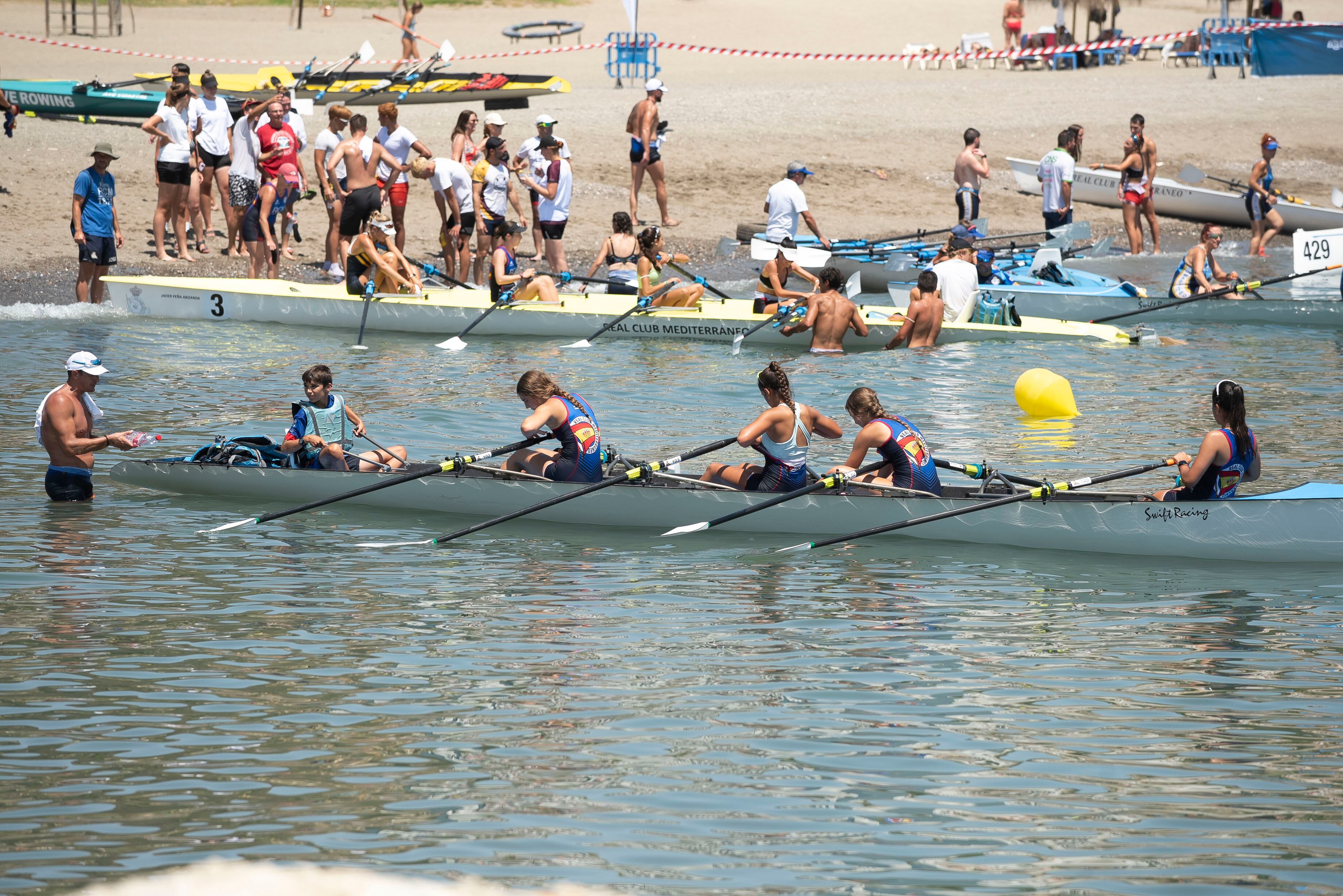 Prueba en La Malagueta del III Open de Remo