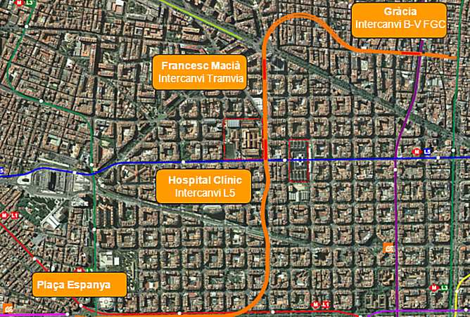 El projecte preveu enllaçar les línies dels Ferrocarrils de la Generalitat, com mostra el mapa