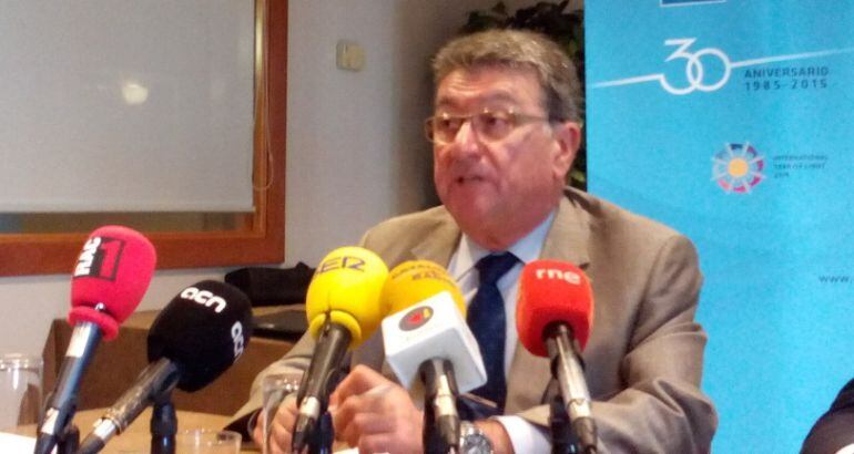 Lluís Pinós, aquest matí.