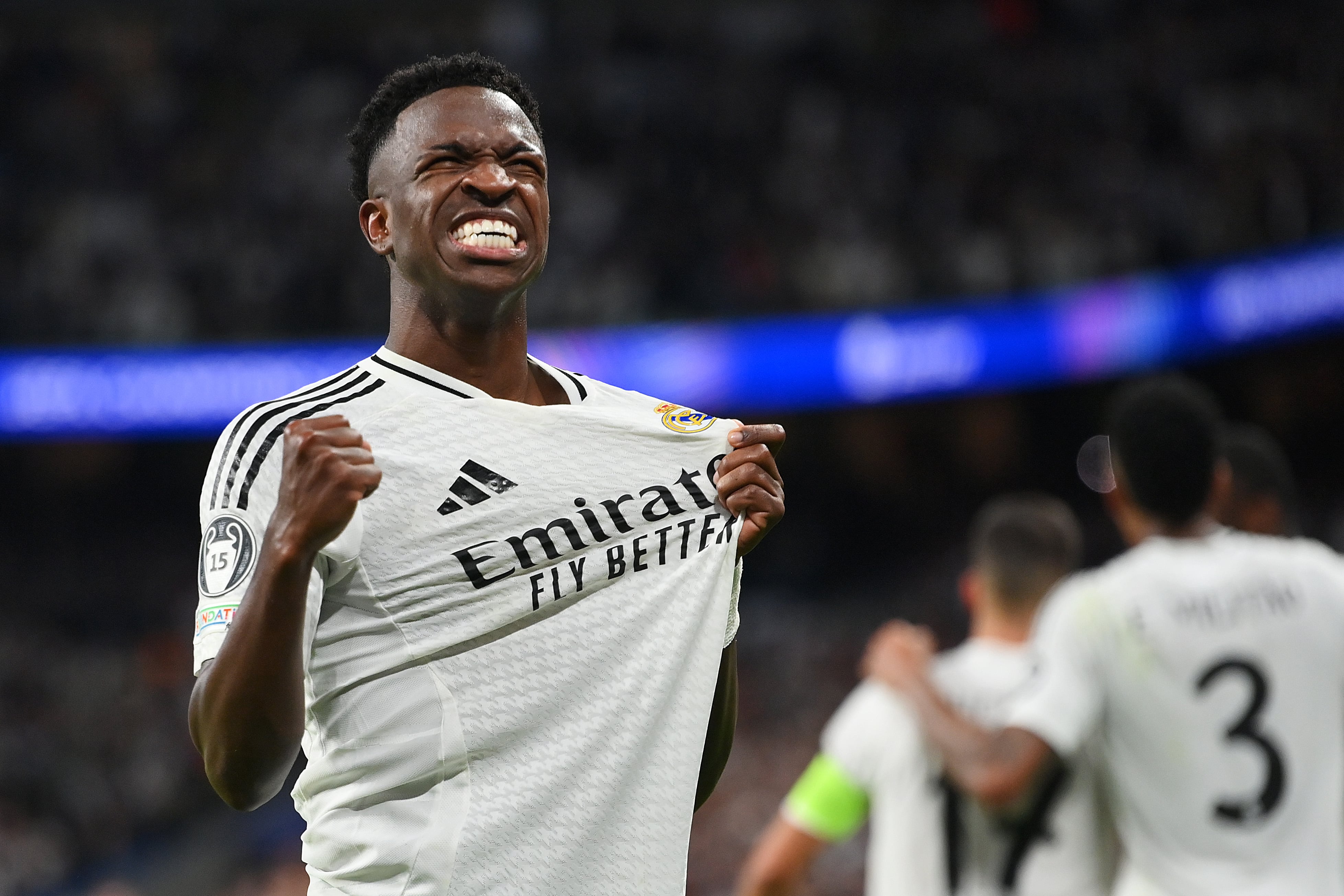 Vinicius Júnior celebra su último gol con el Real Madrid