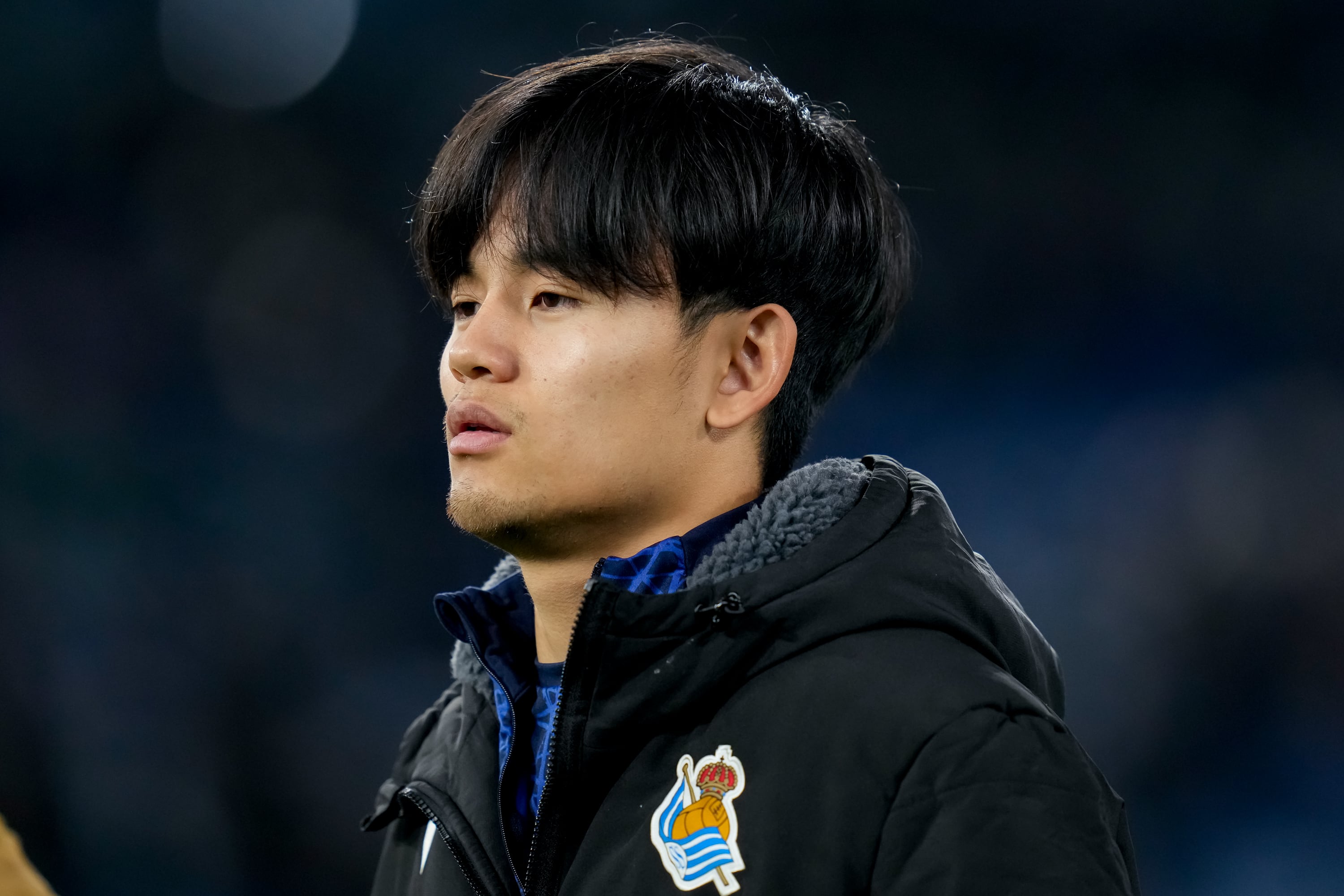 Takefusa Kubo, en la previa del partido de Europa League entre Lazio y Real Sociedad