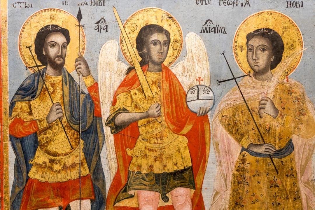 Apóstoles en la cripta de la Alexander Nevsky Cathedral, Sofia, Bulgaria