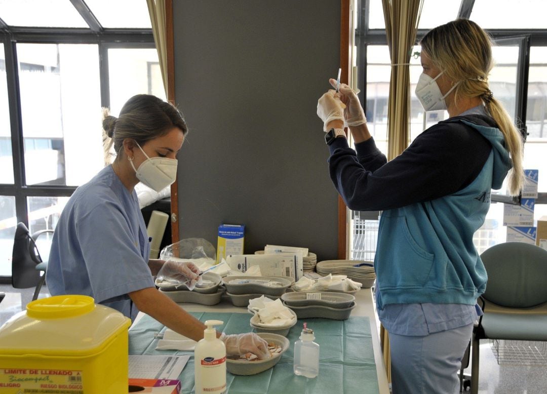 Comprobación de las inyecciones antes de ser inoculadas