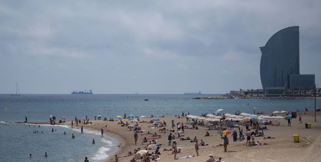 Una platja de Barcelona