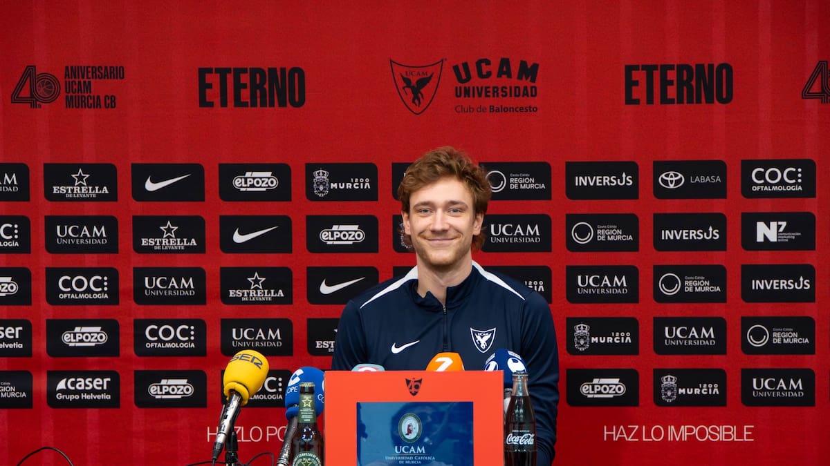 Sander Raieste valora el esfuerzo de UCAM Murcia: "Si me llegan a decir que íbamos a ir terceros antes de empezar la temporada, no me lo creería"