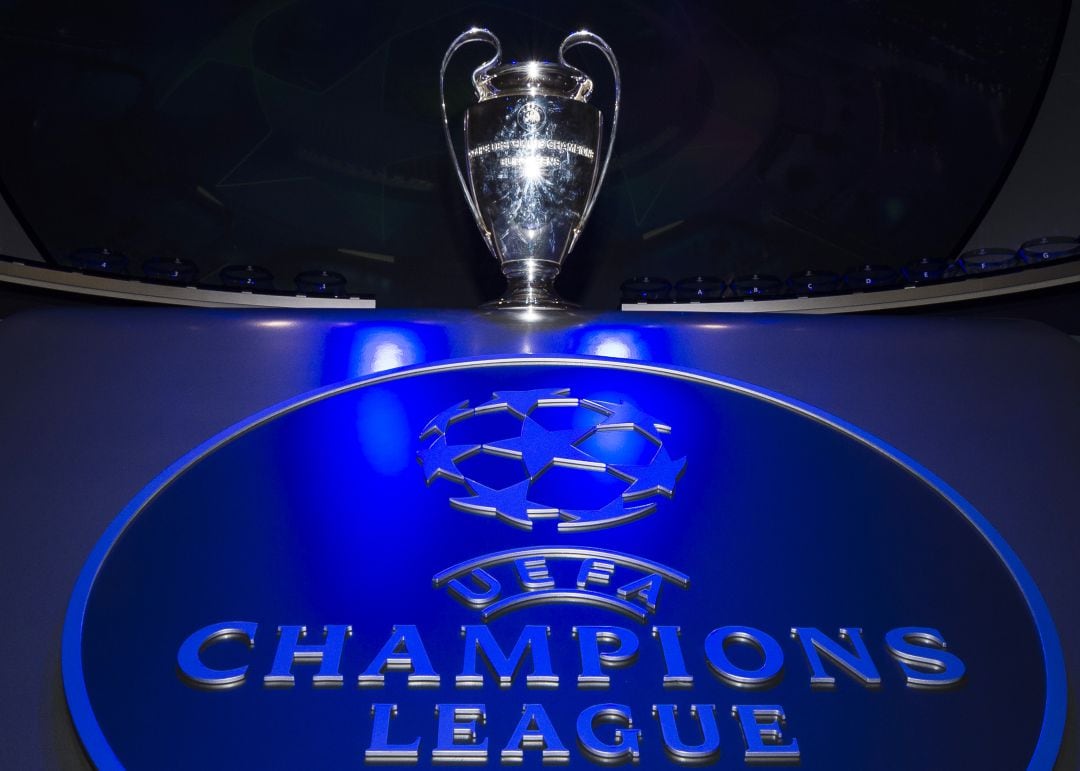 El trofeo de la Champions League.