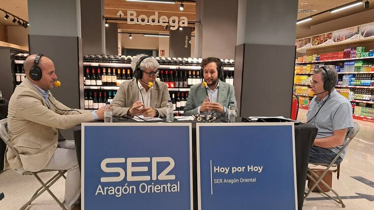 'Hoy Por Hoy SER Aragón Oriental' especial apertura del supermercado Altoaragón en Monzón.