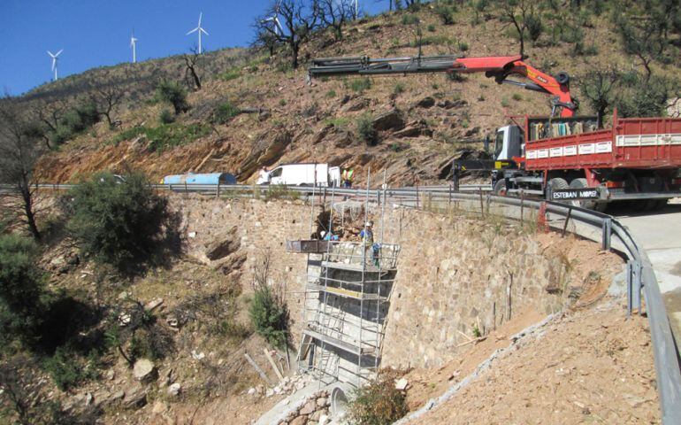 Obras de la Diputación de Granada en la carretera Lújar-Motril