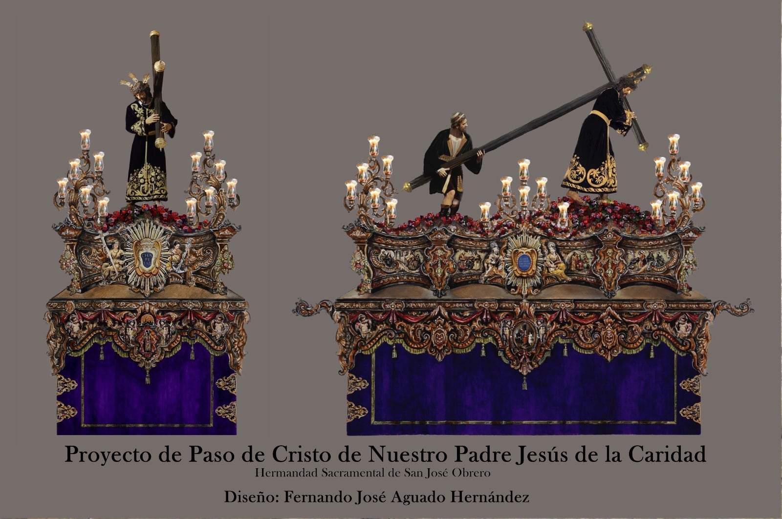 Proyecto de Fernando Aguado para el nuevo paso del Señor de la Caridad de San José Obrero