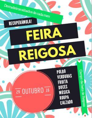 Cartel da feira de Reigosa