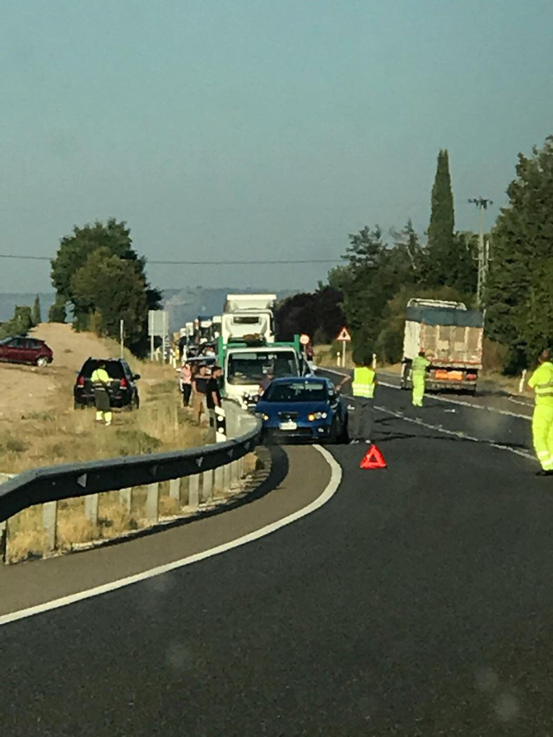 Estado del tráfico tras la colisión