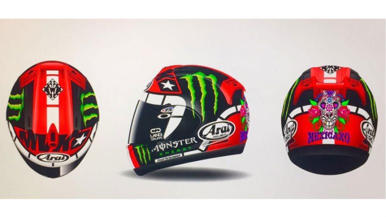 El casco de Viñales con el que homenajea a su antiguo compañero