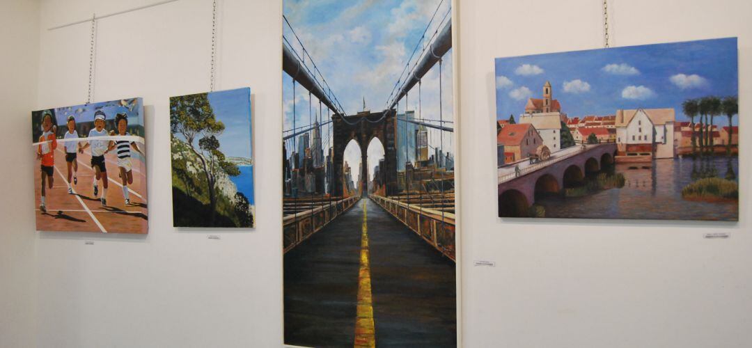 La sala de exposiciones Miguel Serrano de Parla acoge la exposición de pintura de los alumnos de la Asociación “El ojo de Rembrandt”