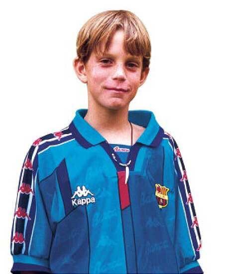 Daniel Agger, amb la samarreta del Barça. Foto d'un blog de seguidors del Liverpool