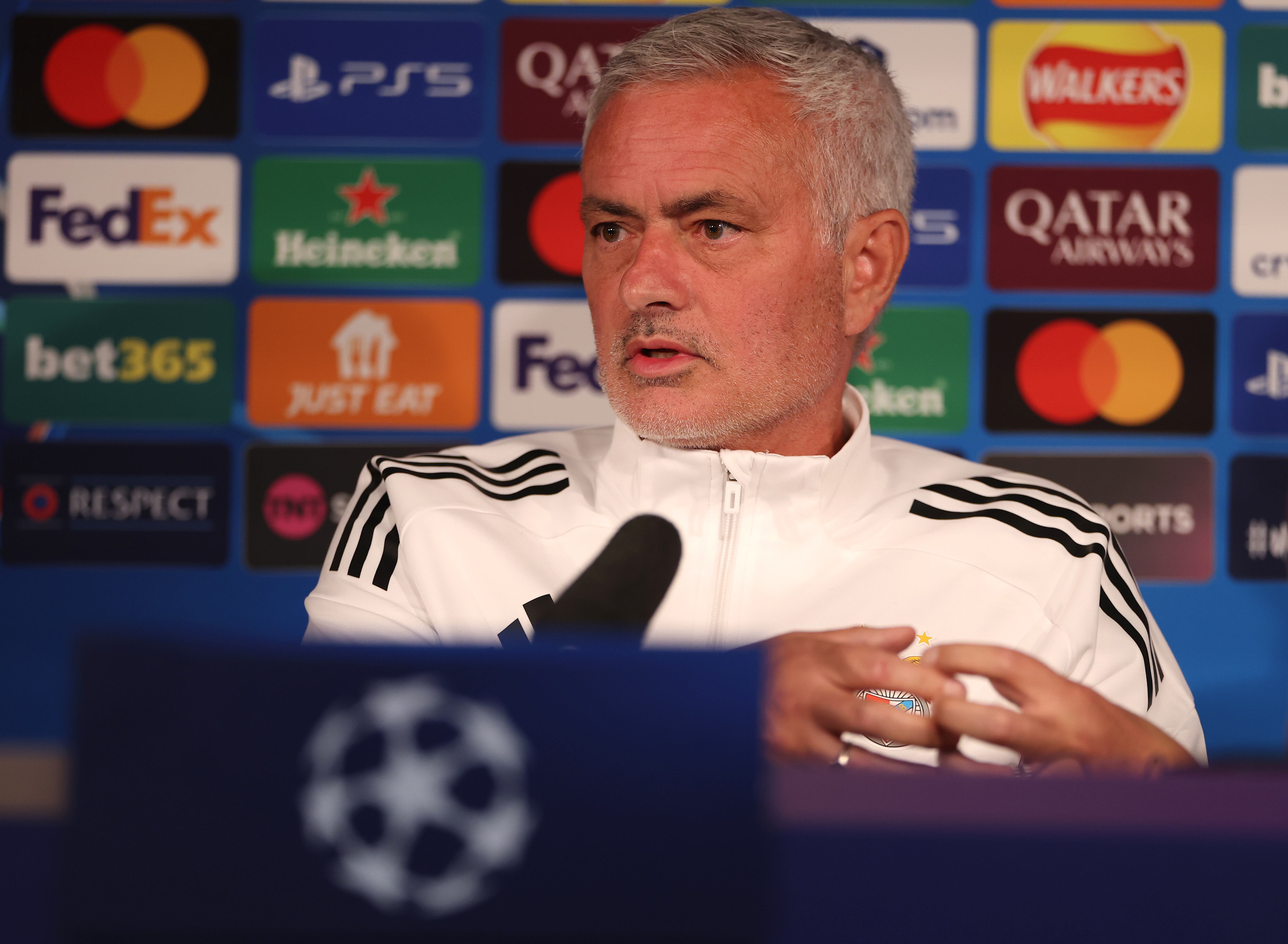 José Mourinho, entrenador del SL Benfica