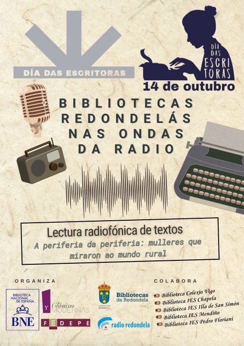 Programación da semana das escritoras en Redondela