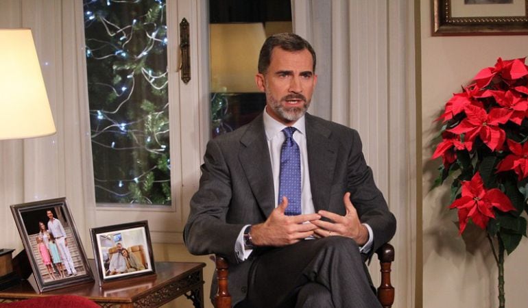 Rei Felip VI durant el discurs de Nadal.