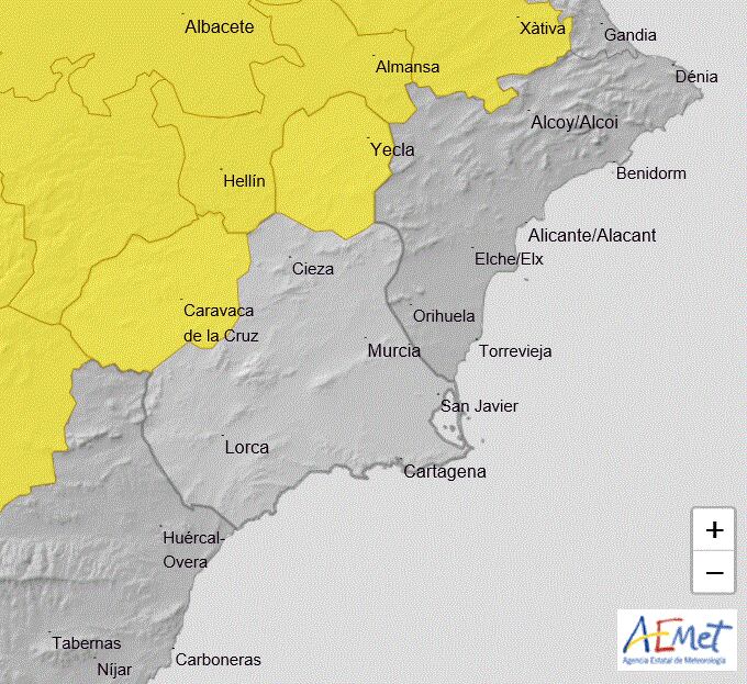 Alerta amarilla en Altiplano y Noroeste