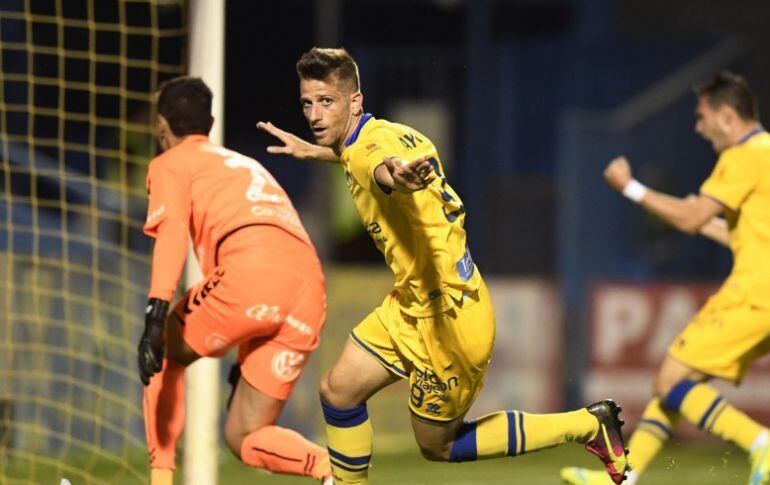 Máyor tras el gol AD Alcorcón jornada 40