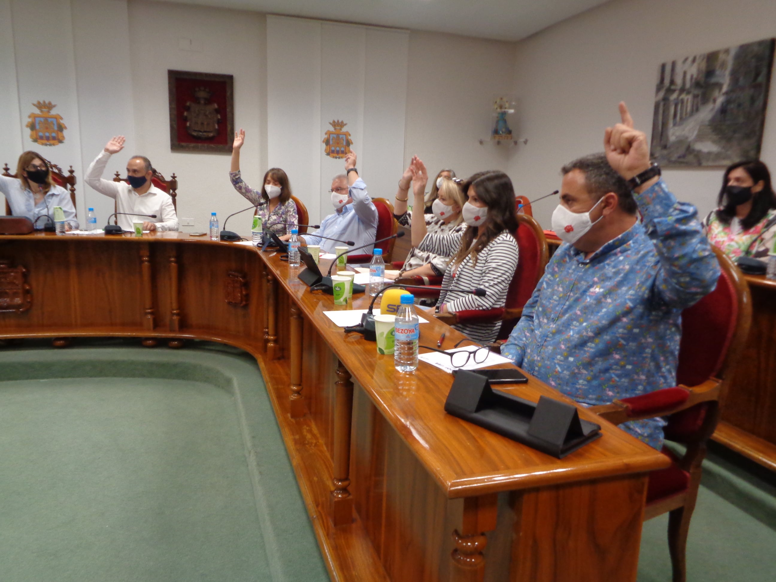 Imagen de archivo del grupo socialista en un pleno