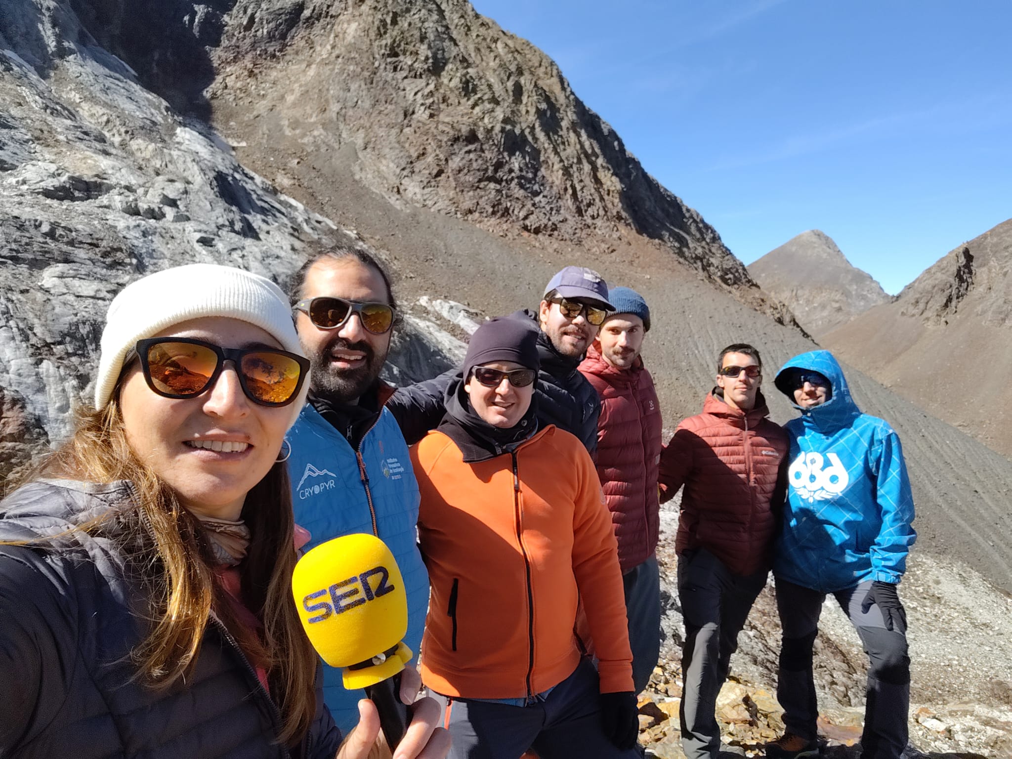 SER Pirineos acompañó al grupo Cryopyr (IPE- CSIC) a realizar mediciones al glaciar de los Infiernos (Pirineo aragonés)