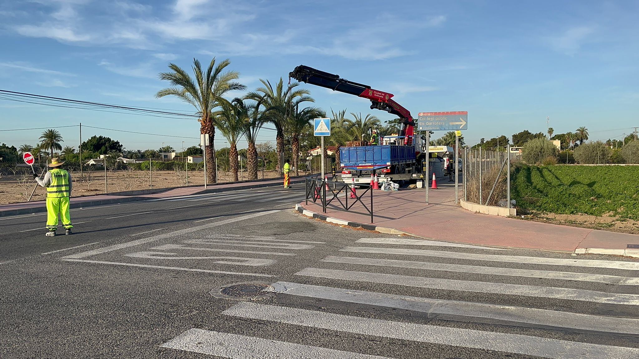 Semáforos provisionales en Elche