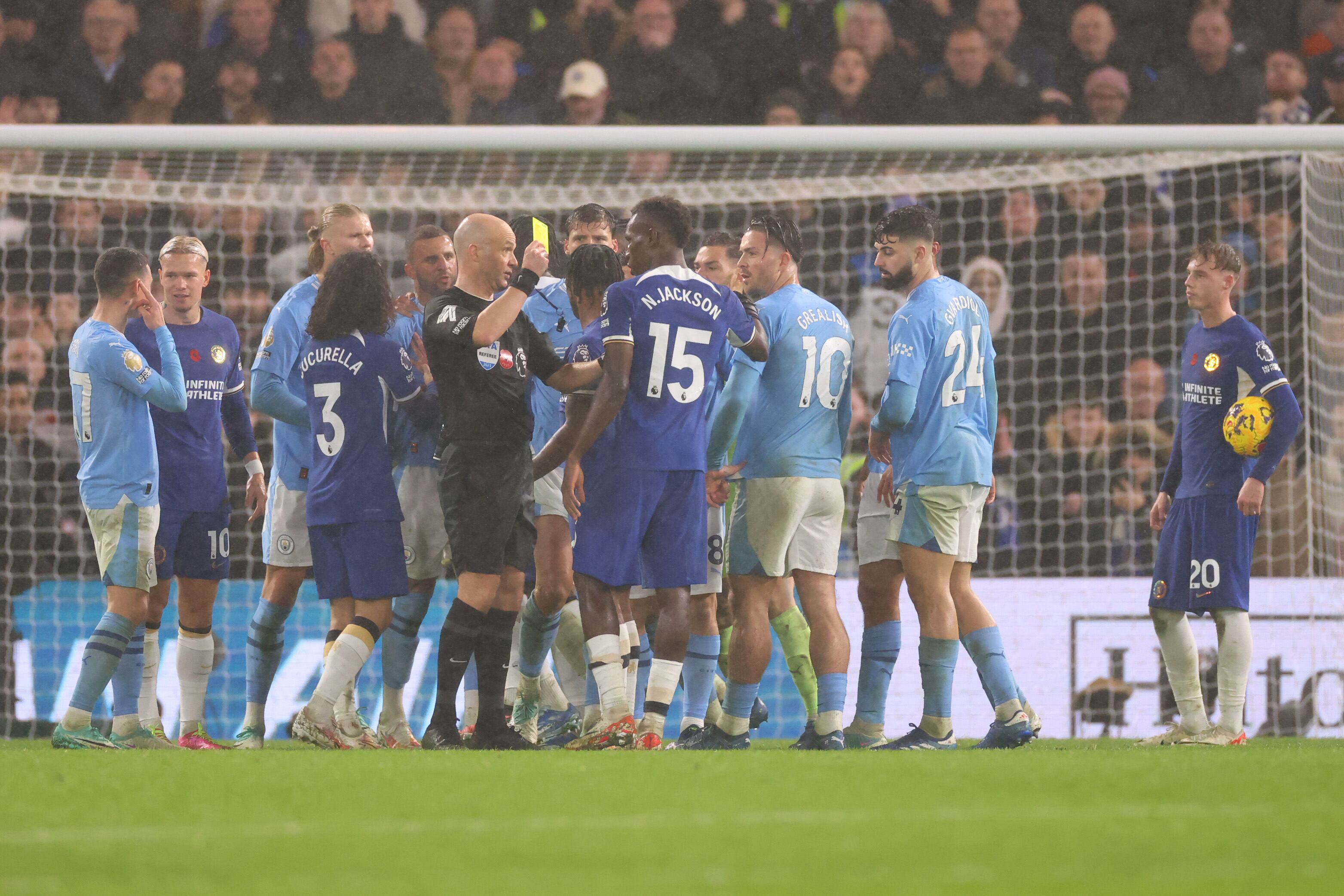 Tensión en el empate entre Chelsea y Manchester City en Stamford Bridge (4-4)