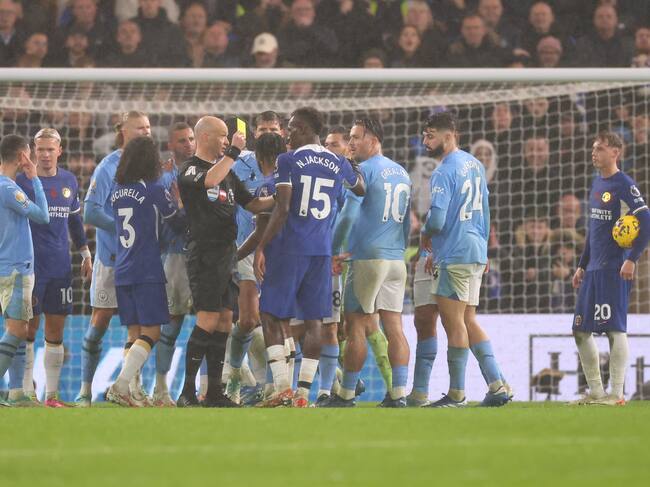 Tensión en el empate entre Chelsea y Manchester City en Stamford Bridge (4-4)