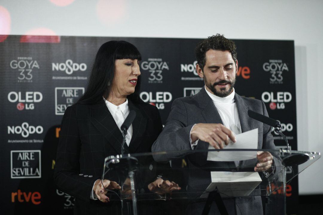 Lectura de nominados de los Premios Goya 2019.