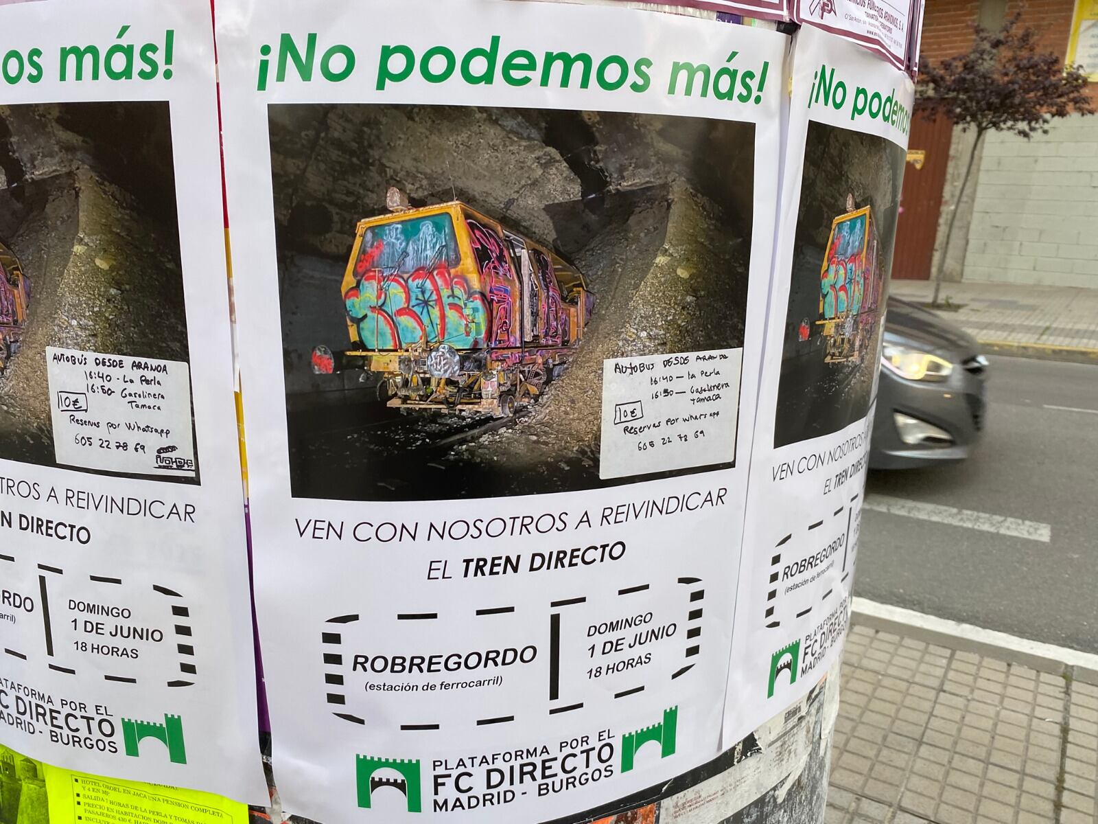 Carteles de la concentración de Robregordo