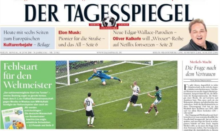 El Spiegel diario habla de salida en falso para Alemania en el Mundial