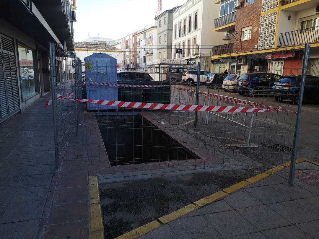 Uno de los contenedores que serán renovados en calle San José