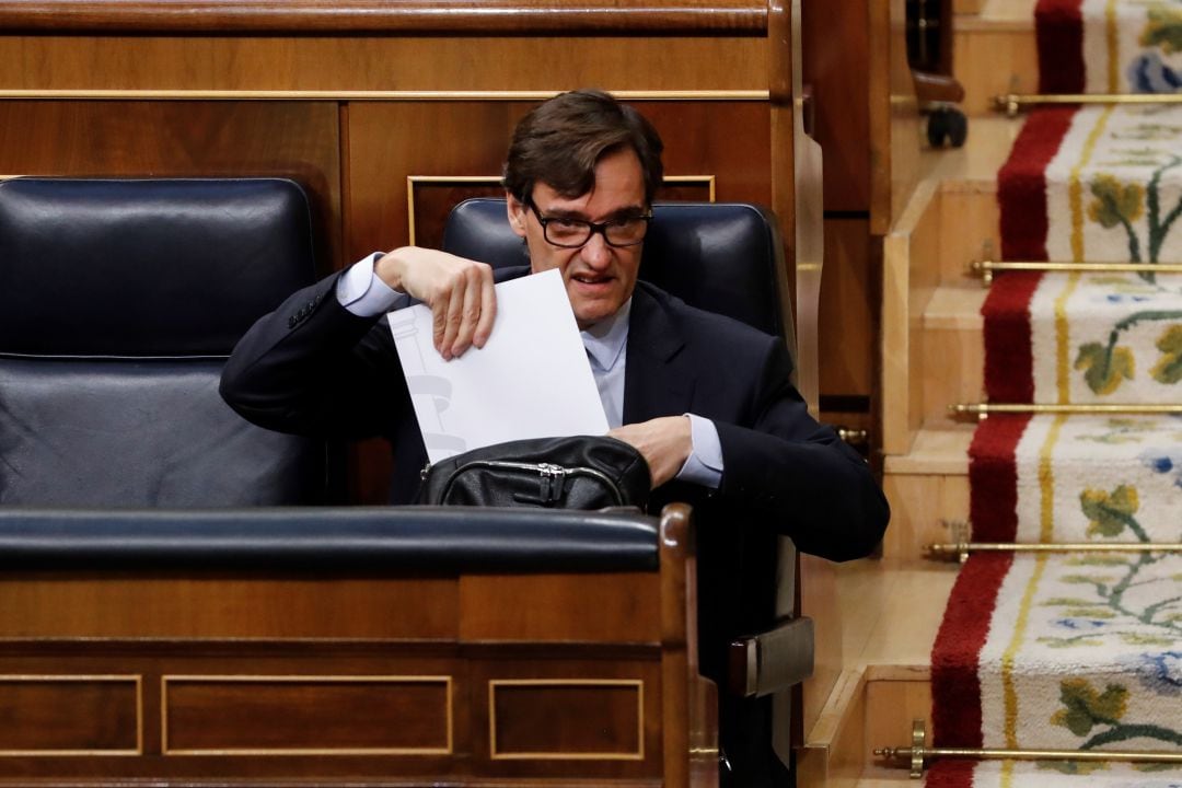 Salvador Illa, ministro de Sanidad, en el Congreso de los Diputados