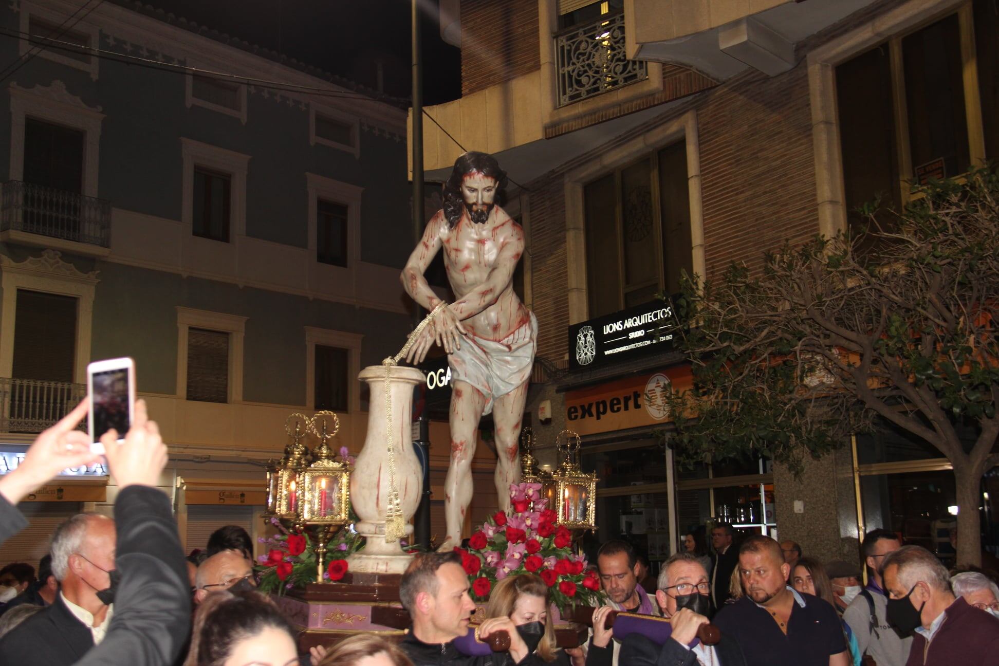 El Cristo Amarrado a la Columna por las calles de Jumilla