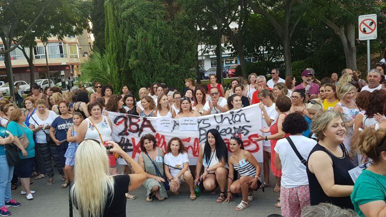 Imagen de archivo de una protesta de las Kellys en Ibiza