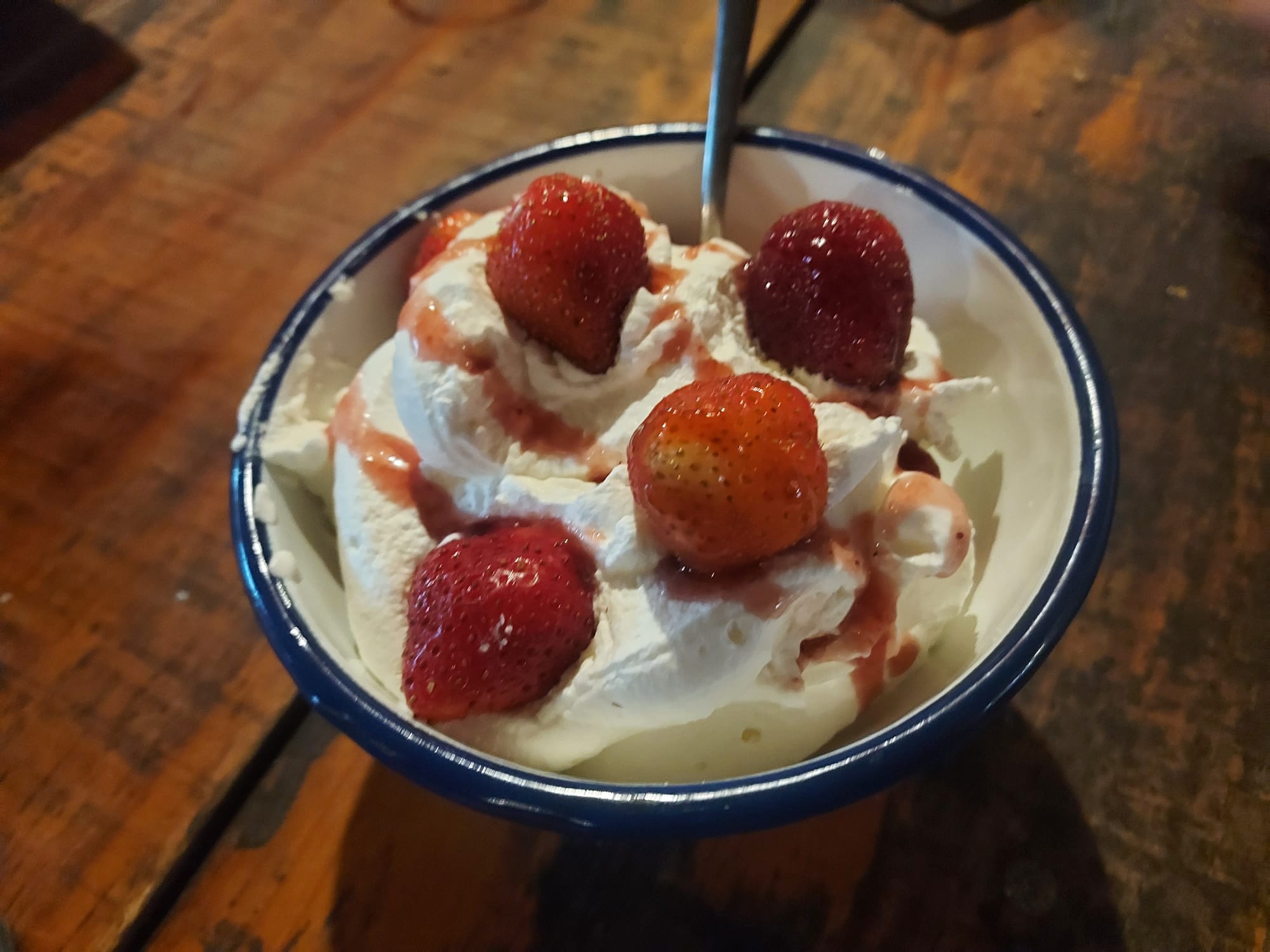 Fresas con nata (de verdad).