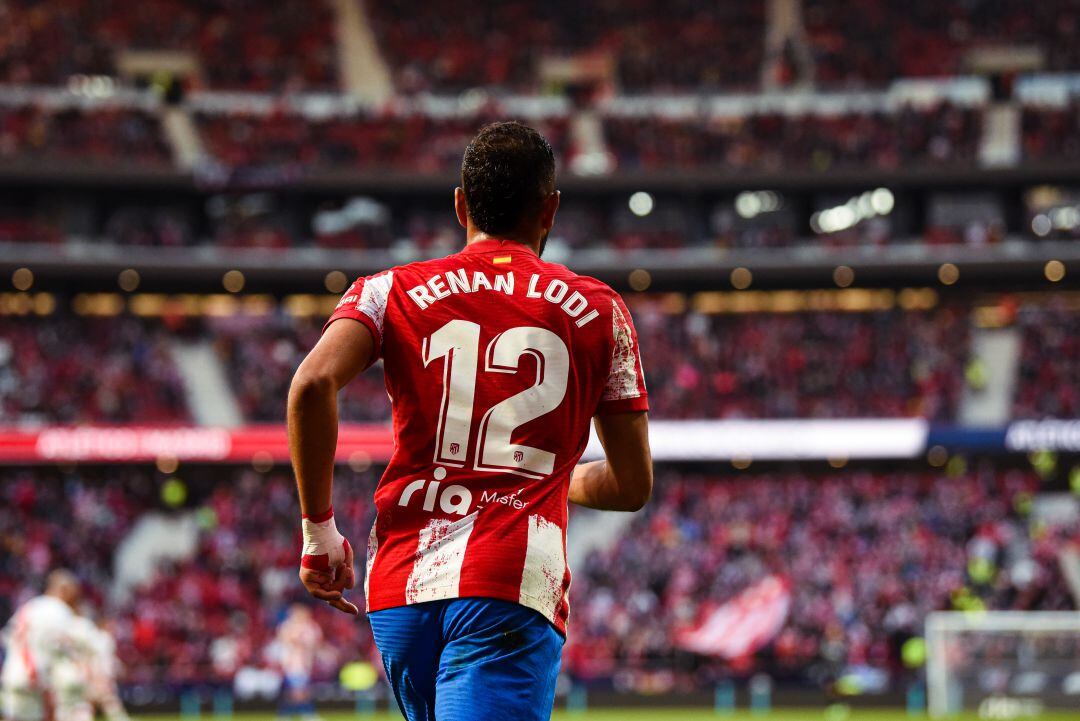 Renan Lodi, jugador del Atlético Madrid, en un partido de LaLiga