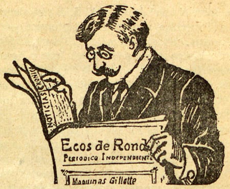 Viñeta histórica de un periódico de Ronda