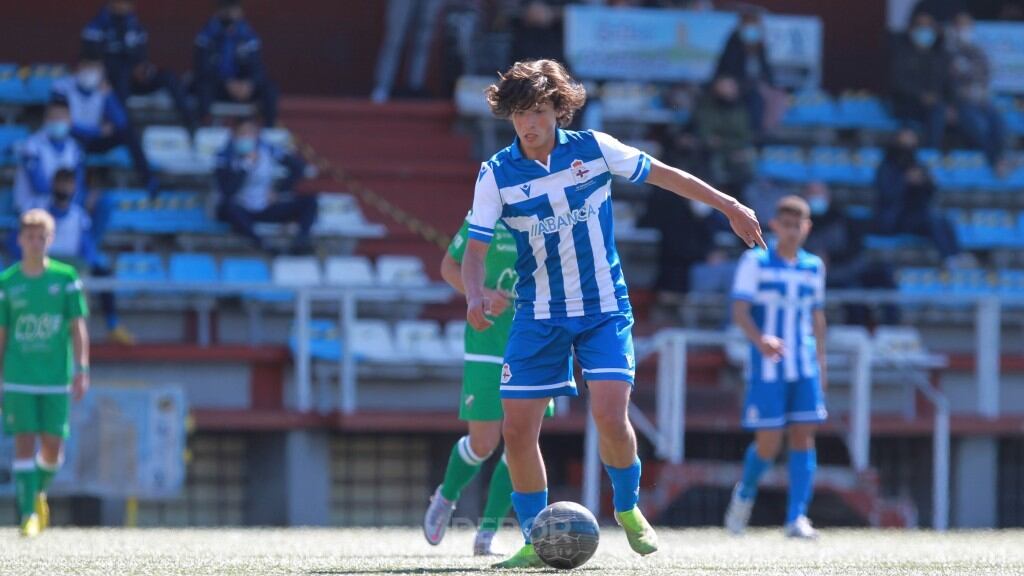 Jairo Noriega en su etapa de juvenil en el Dépor | Foto: RCDeportivo