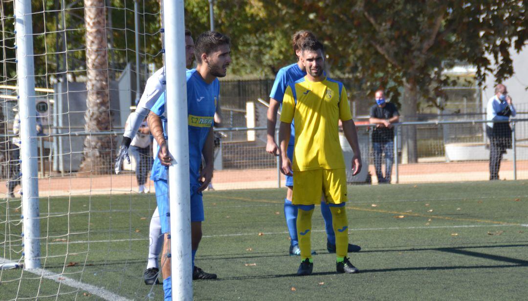 Momento del partido Pedreguer-Dénia.