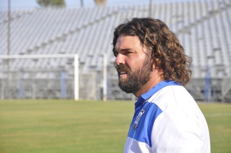 Juan Pedro Ramos durante un partido esta temporada en La Juventud