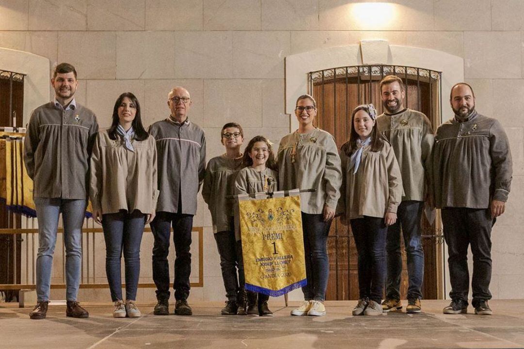 La falla Grau, primer premio d'Emssió fallera de 2020 